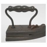 1092	ANTIQUE COMBINATION IRON/FLUTTER, PAT 1870, APPROXIMATELY 7 IN X 4 IN X 6 IN HIGH