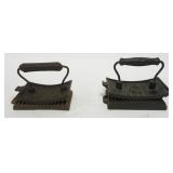 1094	2 FLAT IRON FLUTTERS, *GOOD LUCK* AND *THE LADY FRIEND* EACH APPROXIMATELY 6 IN X 3 IN X 5 IN H