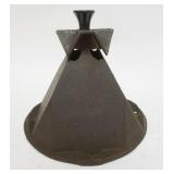 1099	ANTIQUE CAST IRON SAD IRON/FLAT IRON HEATER, *NORTH SAD IRON HEATER*, APPROXIMATELY 9 1/2 IN X 