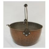 1123	ANTIQUE COPPER 8 QT POT, APPROXIMATELY 12 IN X 6 IN H