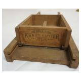 1130	THE INDIANAPOLIS KRAUT CUTTER 190, APPROXIMATELY 27 IN X 9 IN X 5 IN
