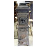 1146	JULIUS WURMBACH GERMAN COAL HEATER STOVE, APPROXIMATELY 17 IN X 13 IN X 56 IN H TOTAL, 3 SECTIO