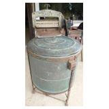 1149	ANTIQUE COPPER *EASY* WASHING MACHINE, APPROXIMATELY 28 IN X 26 IN X 49 IN H