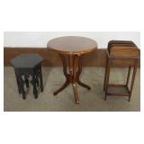 1217	GROUP OF 3 STANDS, LARGEST APPROXIMATELY 22 IN X 27 IN H