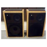 1224	BSR DR-1550 L&R FLOOR SPEAKERS, SOME IN NEED OF NEW SURROUNDS, EACH APPROXIMATELY 20 IN X 11 IN