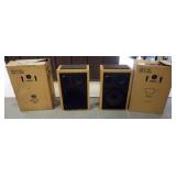 1225	BSR DR-1550 L&R FLOOR SPEAKERS, SOME IN NEED OF NEW SURROUNDS, EACH APPROXIMATELY 20 IN X 11 IN