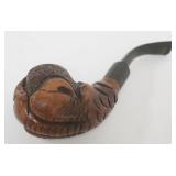 1062	TOBACCO/SMOKING PIPE, ITALIAN BRIAR, CARVED BIRDS CLAW HOLDING BOWL