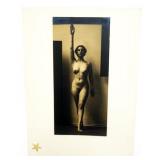 1077	H RICHARDSON CREMER PHOTOGRAPHER (1878-1942) NEW YORK, NEW JERSEY, PHOTO OF NUDE WOMAN, 1937, E