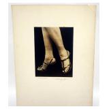 1078	H RICHARDSON CREMER PHOTOGRAPHER (1878-1942) NEW YORK, NEW JERSEY *GREEK SANDALS* EXHIBIT TAGS 