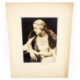 1082	H RICHARDSON CREMER PHOTOGRAPHER (1878-1942) NEW YORK, NEW JERSEY, 1932 PHOTO OF YOUNG WOMAN, E