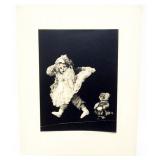 1105	H RICHARDSON CREMER PHOTOGRAPHER (1878-1942) NEW YORK, NEW JERSEY, TITLED *OH DEAR* EXHIBIT TAG