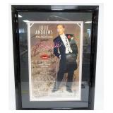 1123	FRAMED & MATTED JULIE ANDREWS POSTER *VICTOR VICTORIA* W/CAST MEMBER SIGNATURES, APPROXIMATELY 
