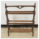 1239	WALNUT VICTORIAN TOWEL RACK, APPROXIMATELY 28 IN X 35 IN H