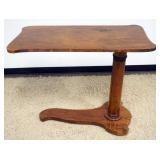 1244	ANTIQUE MAHOGANY ADJUSTABLE CHAIR/BEDSIDE TABLE, APPROXIMATELY 38 IN X 19 IN X 33 IN H