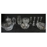 1010	LARGE ASSORTMENT OF LEAD CRYSTAL & CUT GLASS BOWL, SOME MARKED LENOX, IMPERCUX, ETC, LARGEST PI