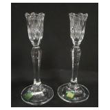 1009	WATERFORD CRYSTAL 2 CANDLESTICKS, EACH APPROXIMATELY 8 IN HIGH