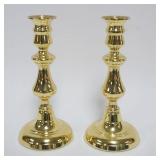 1013	BALDWIN BRASS CANDLESTICKS, APPROXIMATELY 8 IN