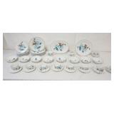 1032	NORITAKE VESSATONE JAPAN GLITTER 66 PIECE SET INCLUDING 7-8 IN PLATES, 7-10 1/2 IN PLATES, 8-6 