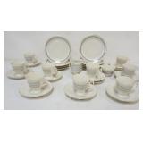 1033	PORSGRUND NORWAY CHINA 33 PIECES INCLUDING 11-6 3/4 IN PLATES, 9 CUPS, 11 SAUCEERS, CREAMER, PL