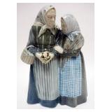1054	ROYAL COPENHAGEN FIGURE OF 2 ELDERY WOMEN *THE GOSSIPS* #1319, APPROXIMATELY 12 IN HIGH
