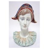 1073	LLADRO PORCELAIN FIGURE *PENSIVE HARLEQUIN* #6434, APPROXIMATELY 14 IN HIGH