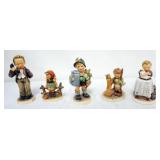 1079	GOBEL HUMMEL FIGURINES, GROUP OF 5, TALLEST APPROXIMATELY 6 IN