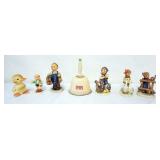 1080	GOBEL HUMMEL FIGURINES, GROUP OF 6, TALLEST APPROXIMATELY 6 IN 