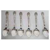 1087	STERLING SILVER *OLD MEDICI*, 6-5 3/4 IN SPOONS, 5.6 OZT