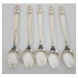 1104	STERLING SILVER SPOONS, 2.3 OZT