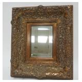 1125	CONTEMPORARY FRAMED BEVELED EDGE MIRROR, APPROXIMATELY 13 IN X 15 IN OVERALL