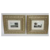 1127	PAIR OF FRAMED AND MATTED CLASSICAL IMAGES, EACH APPROXIMATELY 17 IN X 15 IN OVERALL