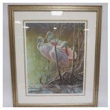 1132	ROBERT BATEMAN PRINT, FRAMED AND MATTED, PENCIL SIGNED AND NO. 286/2000 *MANGROVE MORNING - ROS