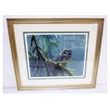 1138	ROBERT BATEMAN PRINT, FRAMED AND MATTED, PENCIL SIGNED AND NO. 1671/4500 *MOSSY BRANCHES SPOTTE