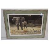 1139	ROBERT BATEMAN PRINT, FRAMED AND MATTED, PENCIL SIGNED AND NO. 837/950 *COW AND CALF*, APPROXIM