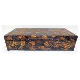 1154	CONTEMPORARY HINGED LACQUERED BOX, APPROXIMATELY 24 IN X 10 IN X 6 IN H