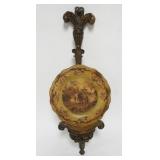 1161	WALL SCONCE MOUNTED PLATE WITH MIDDLE EASTERN SCENE, APPROXIMATELY 24 IN H