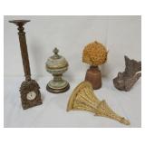1171	GROUP OF ASSORTED DECORATIVE ITEMS, LARGEST PIECE APPROXIMATELY 21 IN H