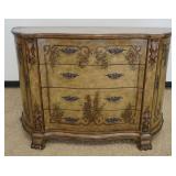 1208	CONTEMPORARY PAINT DECORATED 4 DRAWER AND 2 DOOR CREDENZA, APPROXIMATELY 57 3/8 IN X 29 1/2 IN 