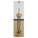 1221	CONCORD URN SHAPED FLOOR LAMP WITH WROUGHT IRON CENTER, APPROXIMATELY 12 IN X 63 IN H