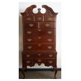 1260	STANLEY *AMERICAN HERITAGE COLLECTION* 2 PIECE HIGH BOY, APPROXIMATELY 40 IN X 18 IN X 83 IN H