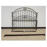 1281	FANCY WROUGHT METAL QUEEN SIZE BED