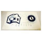 1081	JAMES ROSENQUIST SIGNED AND NUMBERED PRINT *TIDE* 69/78, APPROXIMATELY 23 IN X 40 IN 