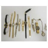 1153	ASSORTMENT OF 12 LADIES WATCHES INCLUDING PULSAR, PUMA, HELBROS, GENEVA, ELGIN, BERNRUS AND OTH