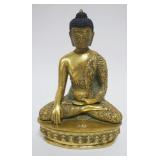 1001	GILT METAL BUDDHA FIGURE, APPROXIMATELY 9 IN HIGH