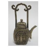 1006	CHINESE METAL TEAPOT, APPROXIMATELY 7 IN HIGH