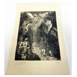 1096	ARTIST SIGNED AND NUMBERED 152/200 ABSTRACT OF NUDE WOMEN, APPROXIMATELY 15 IN X 22 IN