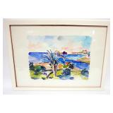 1114	ROSE LEYPOLD, 1909-2003, FRAMED WATERCOLOR, APPROXIMATELY 30 IN X 22 IN OVERALL