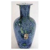 1141	LARGE ART GLASS FRENCH *ROCHERE* VASE, APPROXIMATELY 12 IN H