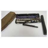 1154	ANTIQUE GERMAN FLUTE, CARL SCHREIBER MARKNEUKIRCHENS