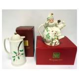 1177	LENOX CHRISTMAS DECORATIONS INCLUDING THERMAL CARAFE AND SANTA TEA POT